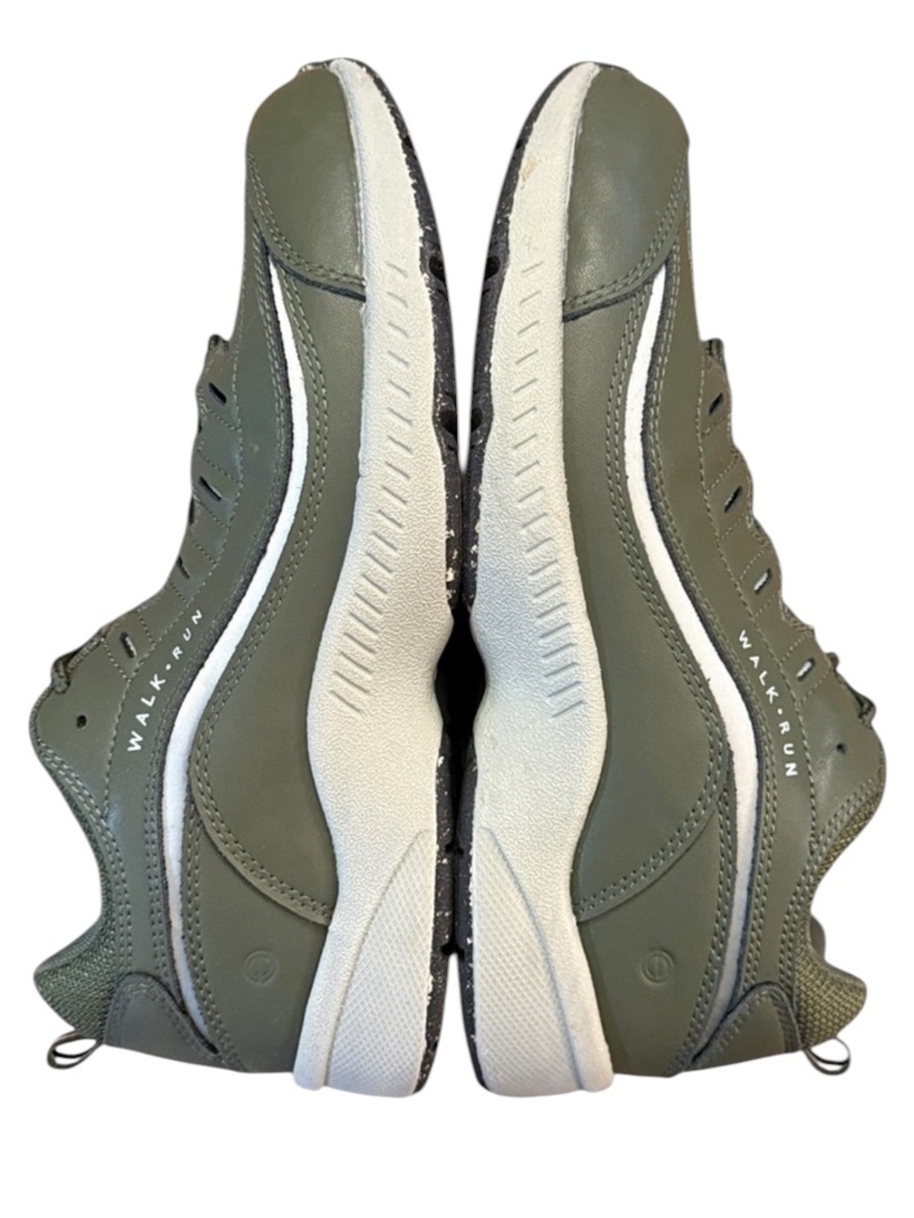 Easy Spirit Romy ECO 7.5WW Extra Wide Green Leather Comfort Walking Sneaker Shoe - Picture 9 of 12